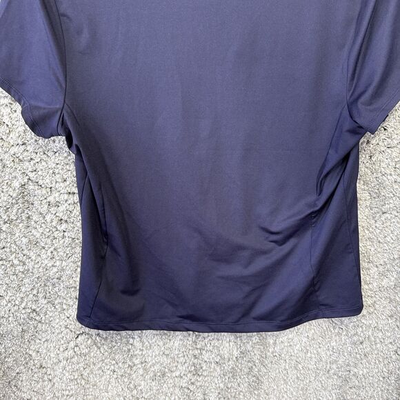 Tommy Bahama Women’s Polo Shirt Navy Blue Stretch V Neck Tennis Neutral Top - Picture 7 of 7